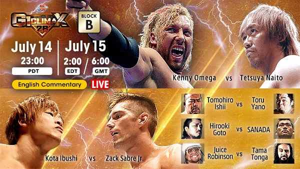 Watch NJPW G1 Climax 28 Day 2 7/15/18 Online Full Show Free