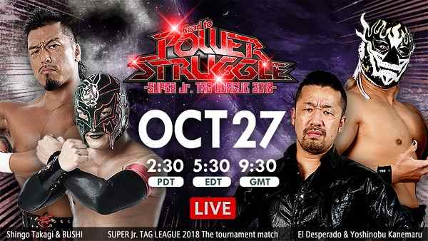 Watch NJPW Road To Power Struggel Super JR Tag 2018 Day 8 Online Full Show Free