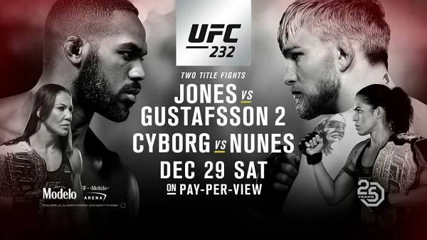 Watch U@C 232 Jones Vs Gustafsson 2 12/29/2018 Online 29th December 2018 Full Show Free