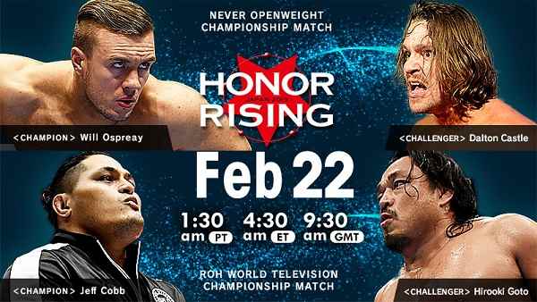 Watch NJPW HONOR RISING JAPAN 2019 Day 1 2/22/19 Online Full Show Free