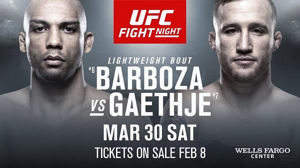 Watch UFC On ESPN 2 Barboza Vs Gaethje 3/9/19 Online 9th March 2019 Full Show Free