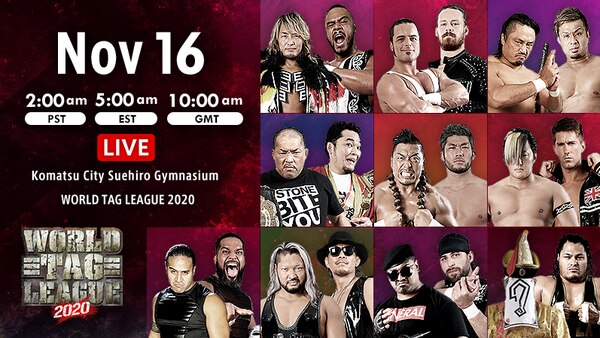 [ ENG ] 16th Nov – NJPW World Tag League 2020 Day 2 11/16/20