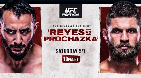 UFC FN Reyes Vs. Prochazaka 5/1/21