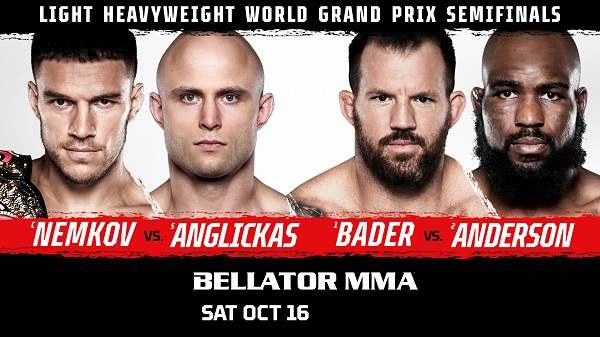 Bellator 268 Nemkov v Anglickas 10/16/21