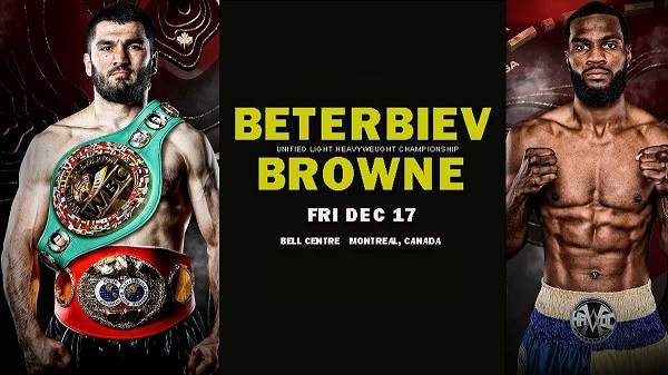 Vod – Beterbiev v Browne 12/17/21