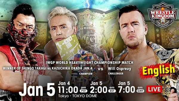 Day 2 – NJPW WRESTLE KINGDOM 16 2022  1/5/22