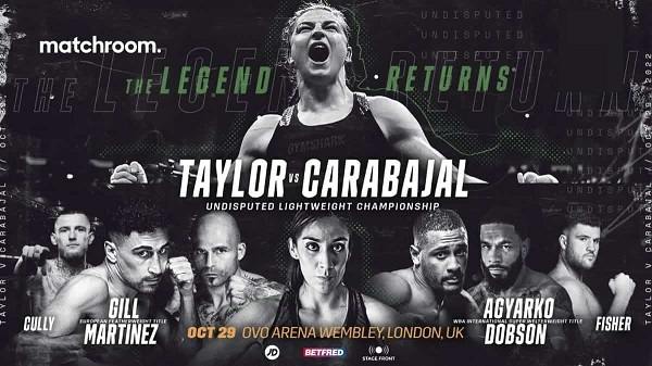 Watch Katie Taylor vs Karen Elizabeth Carabajal 10/29/22 October 29th 2022 Online Full Show Free