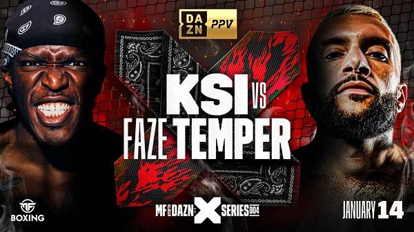 Watch MF vs Dazn x Series 004 KSI Vs Faze January 14th 2023 Online Full Show Free