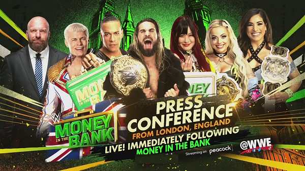 Watch WWE Press Conference Money In The Bank 2023 Online Full Show Free