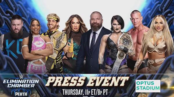 Watch PrePress Conference - WWE Elimination Chamber 2024 Event Live 2/22/24 22nd February 2024 Online Full Show Free