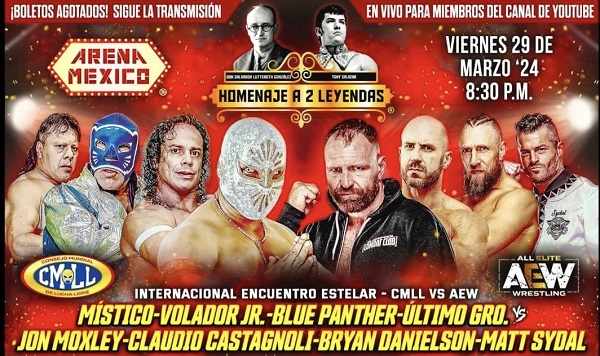 Watch CMLL HOMENAJE A DOS LEYENDAS 2024 Live 3/29/24 March 30th 2024 Online Full Show Free